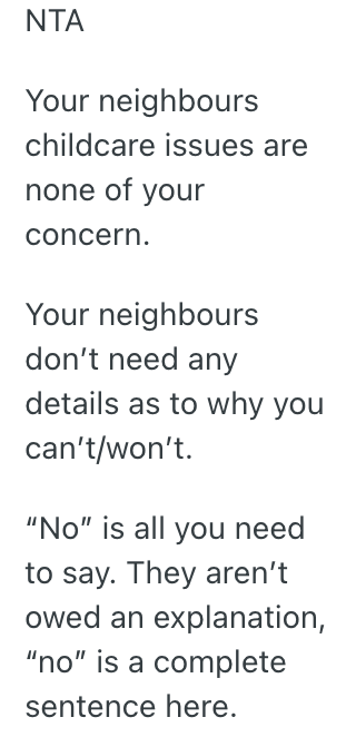 Screenshot 2025 07 11 at 3.58.27 PM Someone Volunteered Her To Babysit Her Neighbors Kids, But She Refuses To Do It